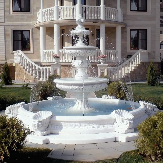 Zestaw Fontanna Duża + Oczko Marino Duże (z podestem)