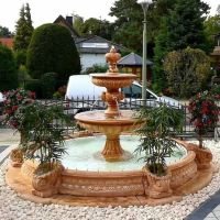 Fontanna Ogrodowa Duża Fiore + Oczko Fontannowe Marino Duże