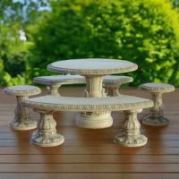 Stół Esy Floresy + 2 x Ława Bajda + 2 x Taboret Bajda