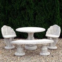 Stół Esy Floresy + 1 x Ława Bajda + 2 x Krzesło Muszelka