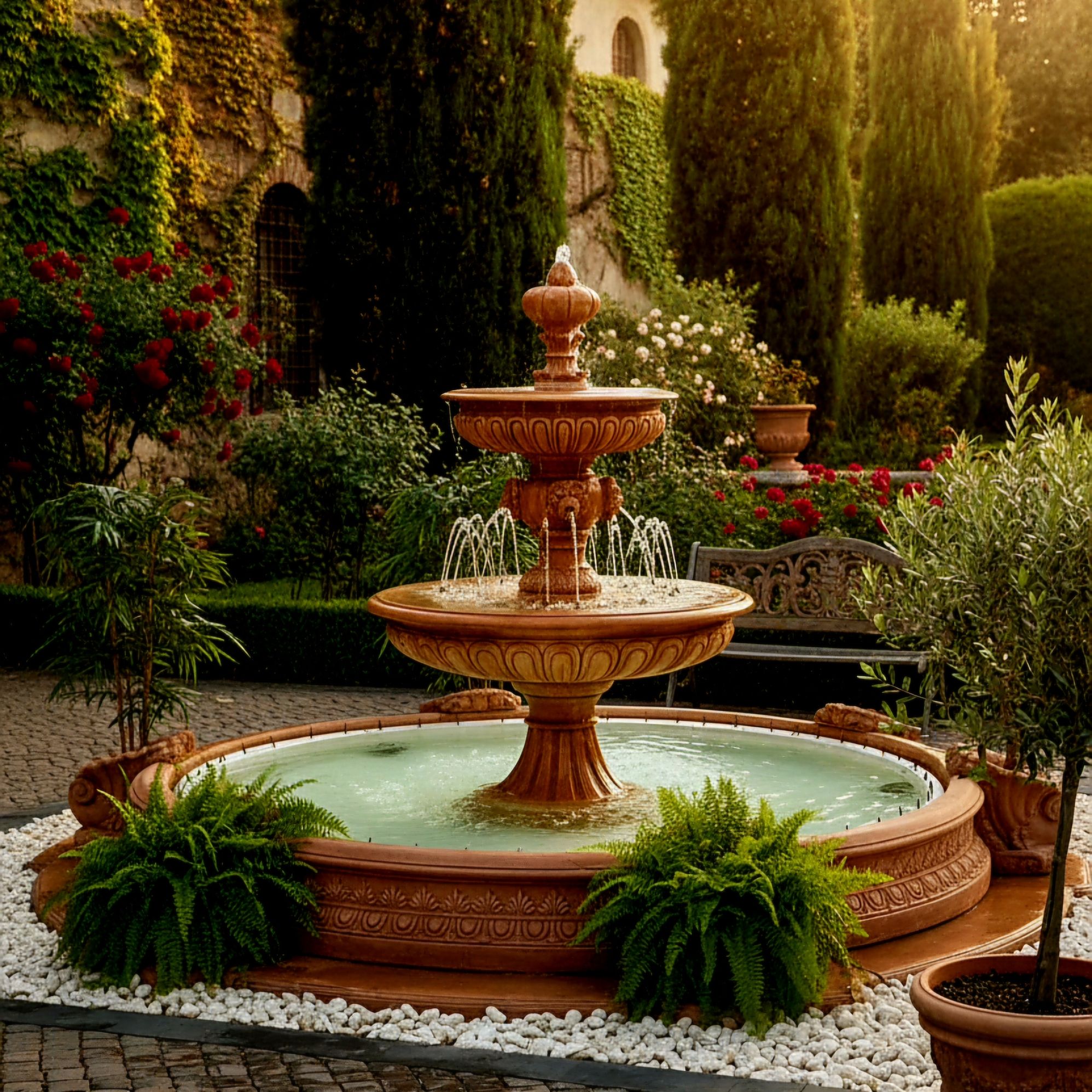 Zestaw Fontanna Duża Fiore + Oczko Marino Duże