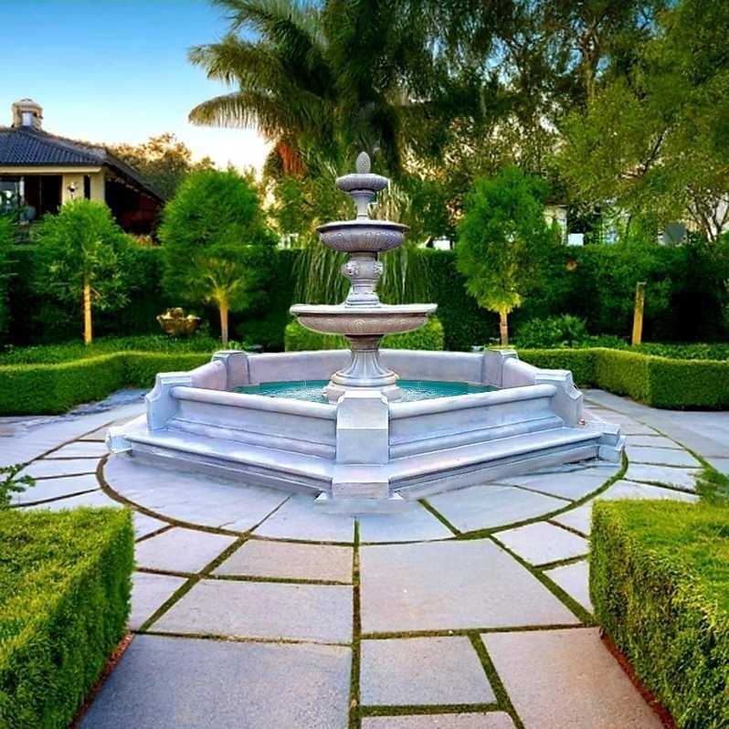 Zestaw Fontanna Duża + Oczko Classico Hexagon + Akcesoria