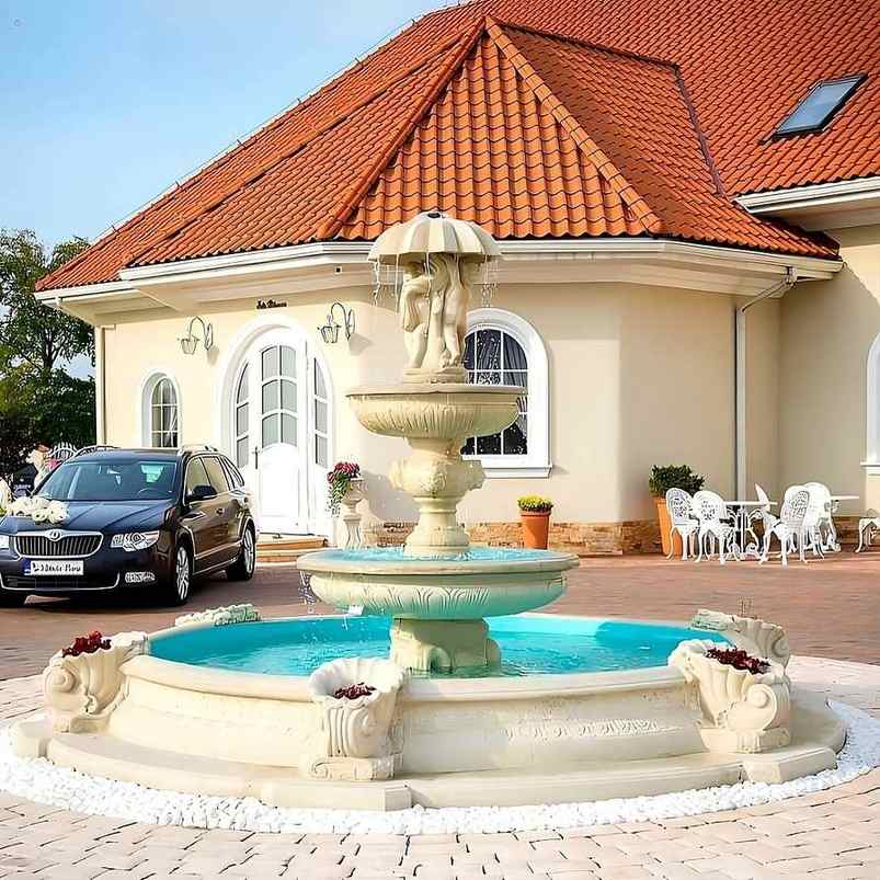 Zestaw Fontanna Gemelli + Oczko Marino Duże Premium