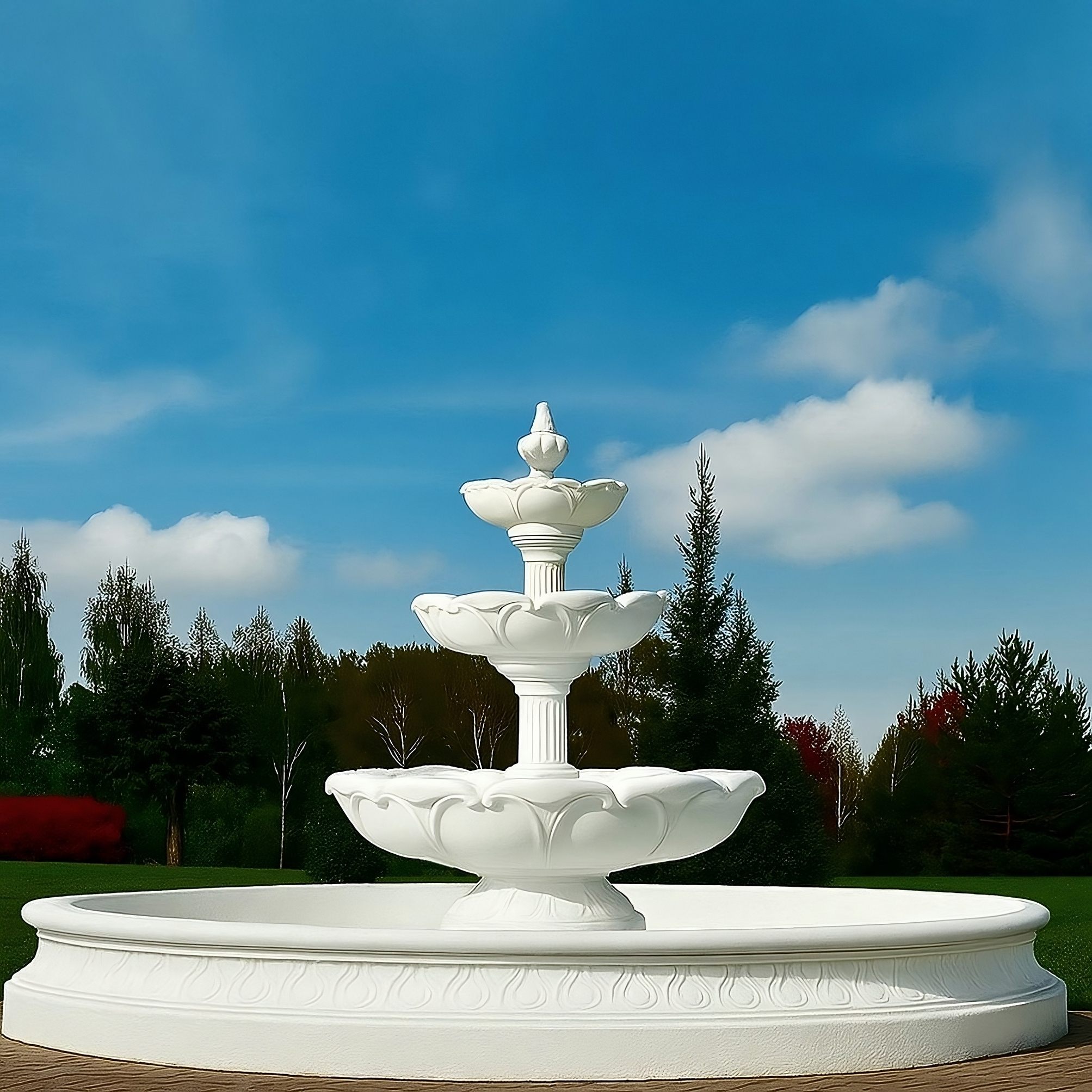 Zestaw Fontanna Kwiat Lotosu Fiore + Oczko Marinello Duże