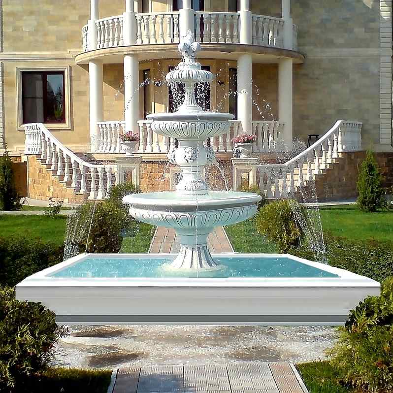 Zestaw Fontanna Neptun + Oczko Kwadratowe + Akcesoria