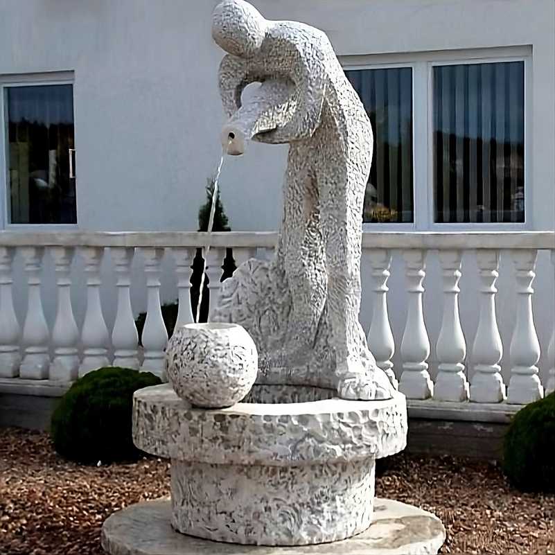 Fontanna Abstrakcja - Pochylona Postać