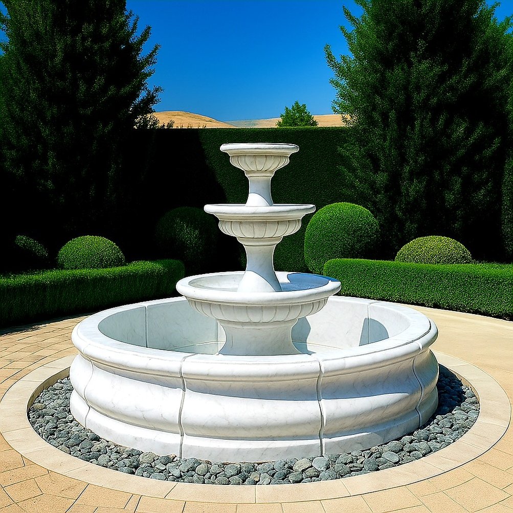 Zestaw Fontanna Petra + Oczko Modica + Akcesoria (Standard)