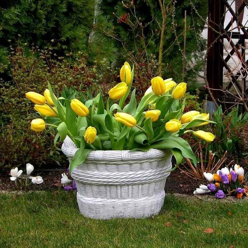 Donica Kosz pleciony wysoki duży