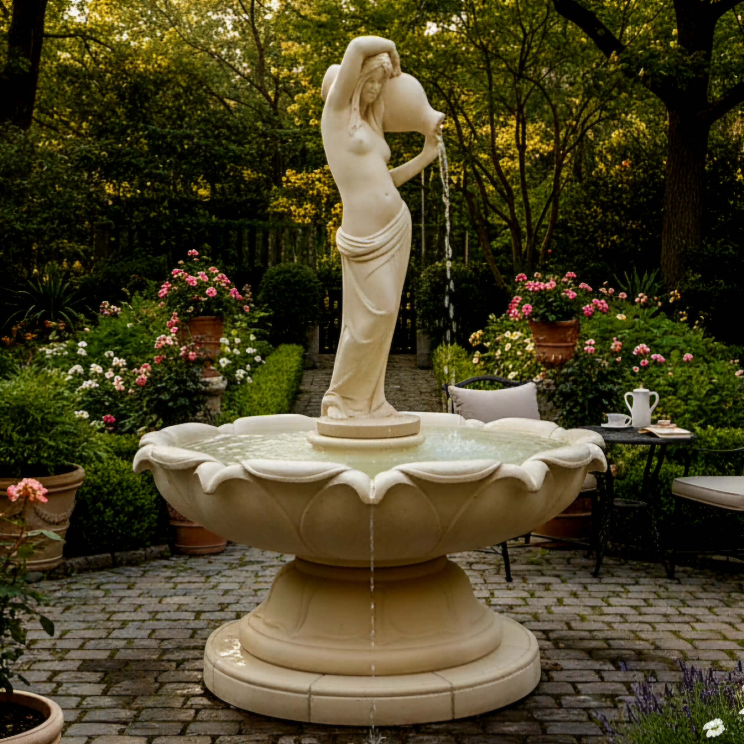 Fontanna Kwiat Lotosu Lagoa