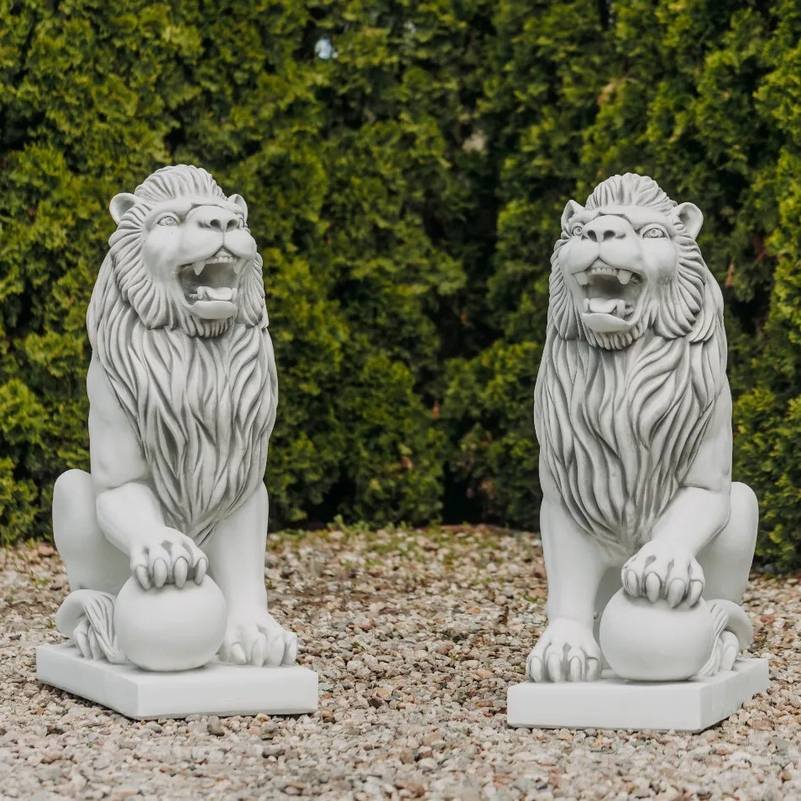 Zestaw Figur - Lew Duży z piłką (prawy i lewy)