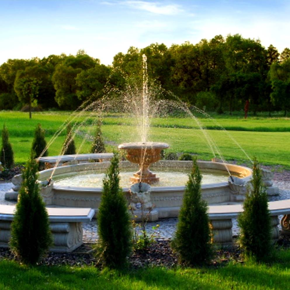 Zestaw Donica fontannowa Kalamata + Kolumna Prosta + Oczko Marino + Akcesoria