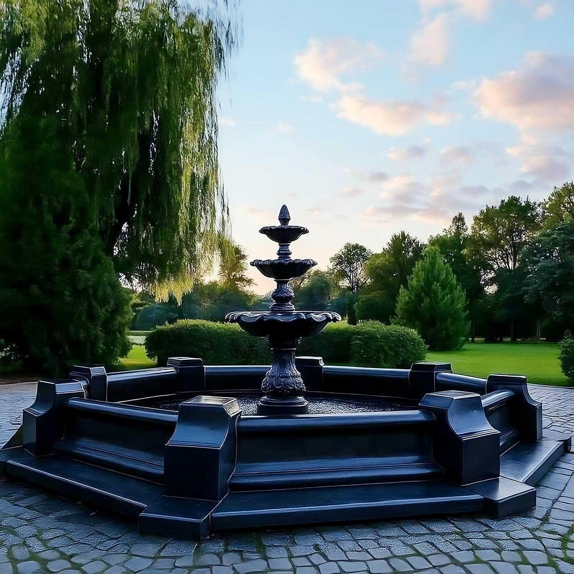 Zestaw Fontanna Trzypoziomowa z szyszką + Oczko Classico