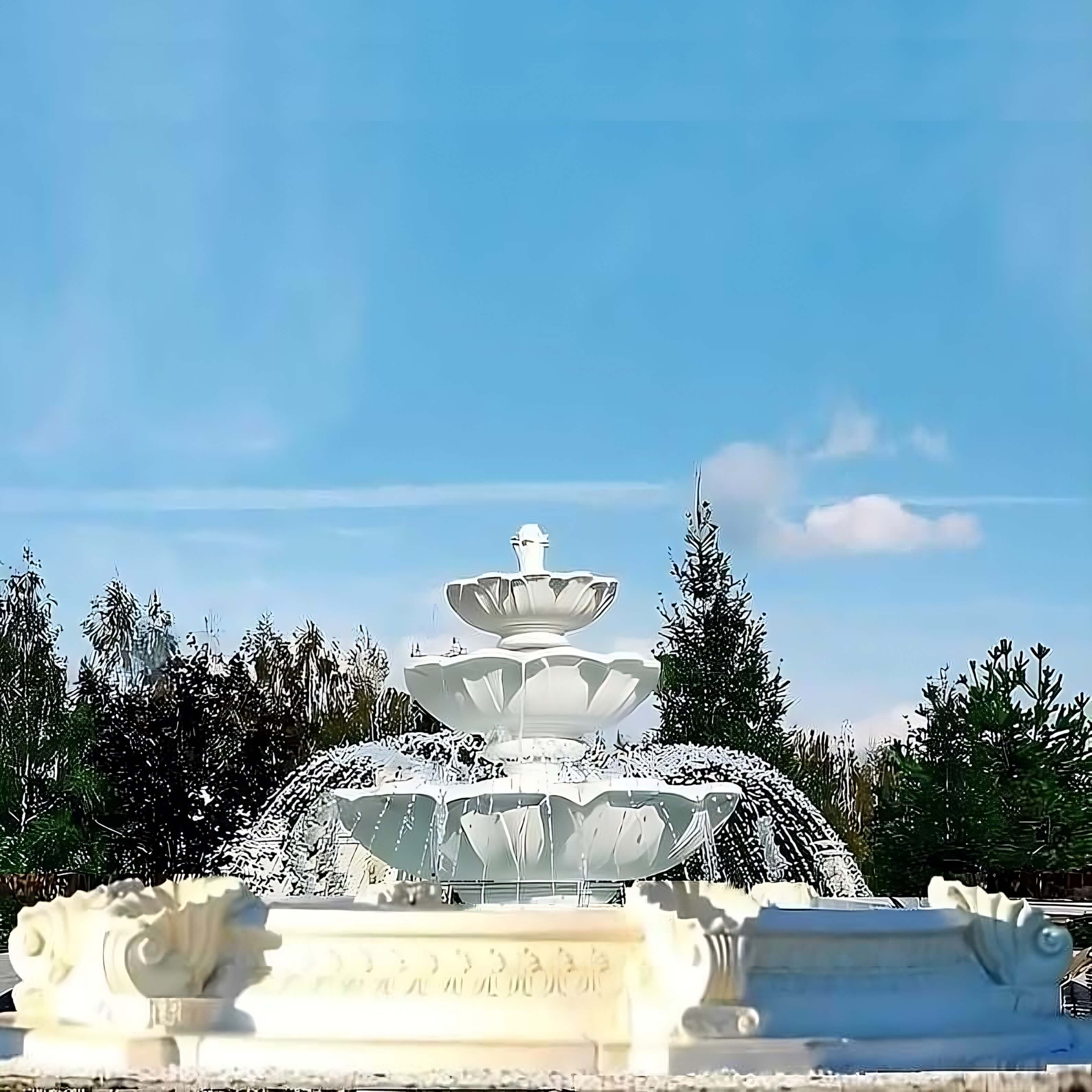 Zestaw Fontanna Kwiat Lotosu + Oczko Marino Duże