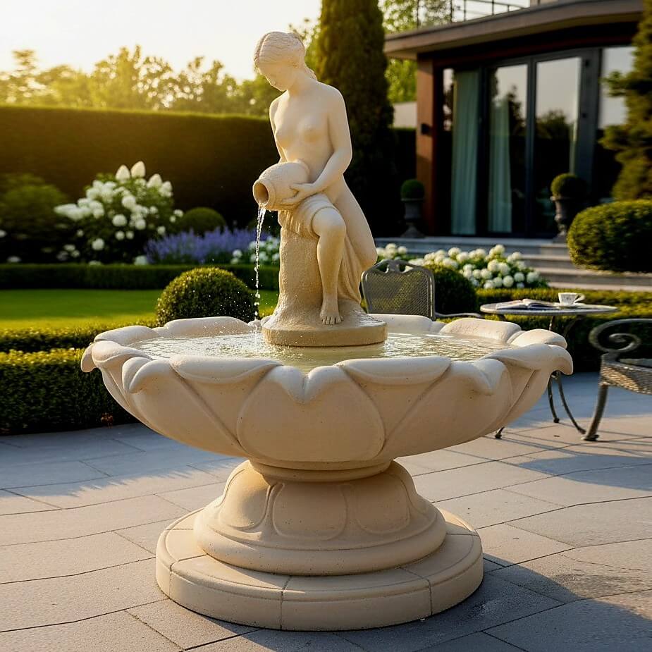 Fontanna Kwiat Lotosu Verde