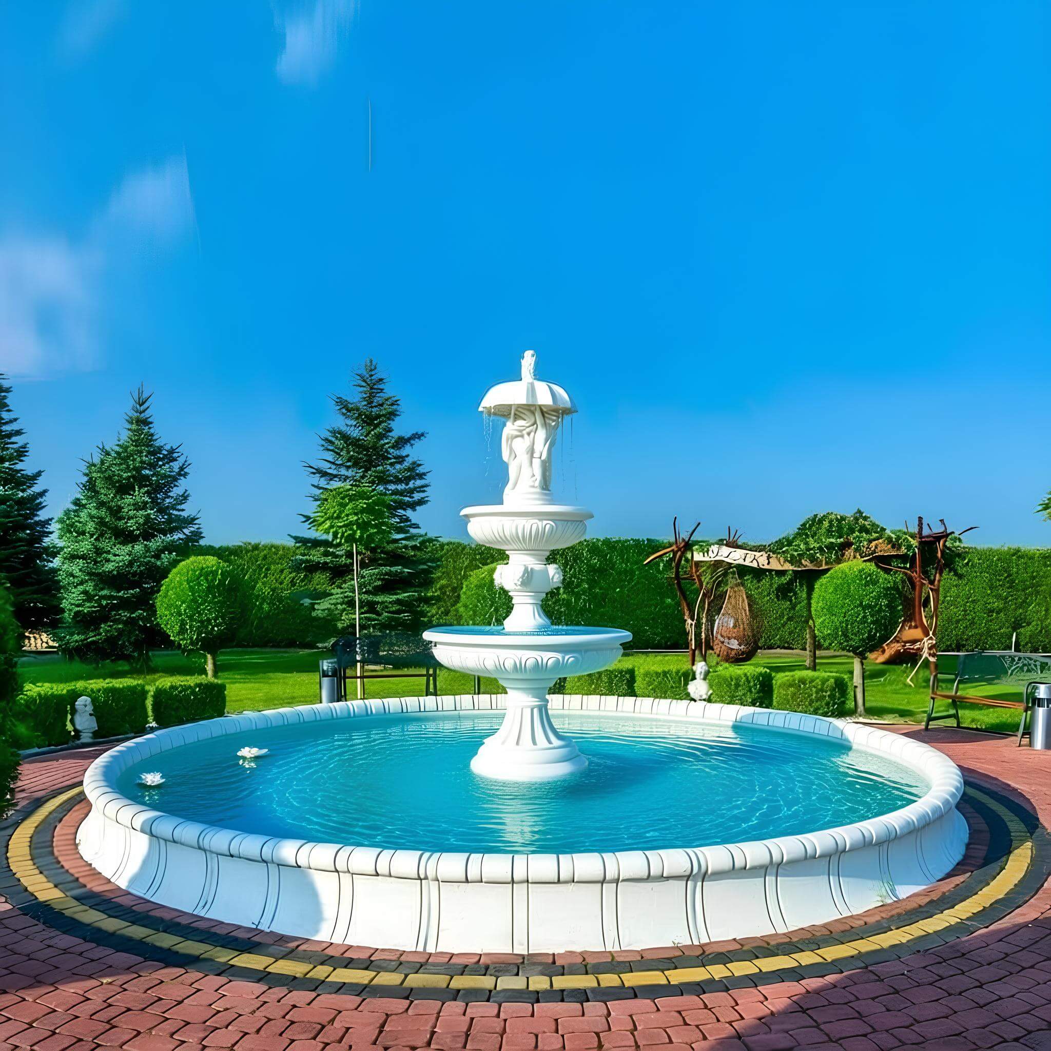 Zestaw Fontanna Gemelli + Oczko Bari + Akcesoria