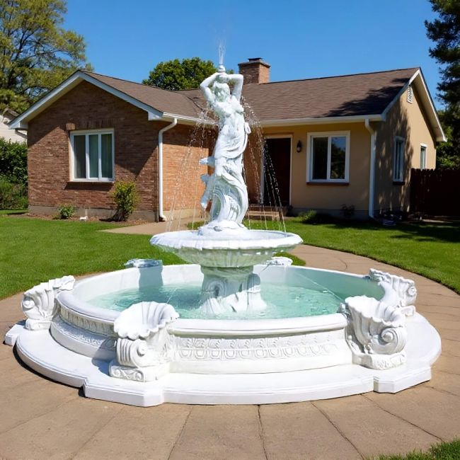 Duże Fontanny Ogrodowe - 12 popularnych Inspiracji