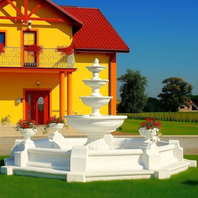 Duże Fontanny Ogrodowe z Oczkiem Fontannowym (obieg zamknięty) - [TOP10]